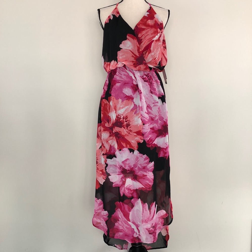 Nine West Floral Sleeveless High Low Dress